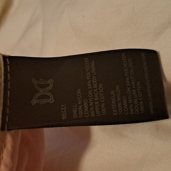 DAWN LEVY DESIGNS ladies trench coat shade HUE light pink coastal chic XL - Picture 10 of 10